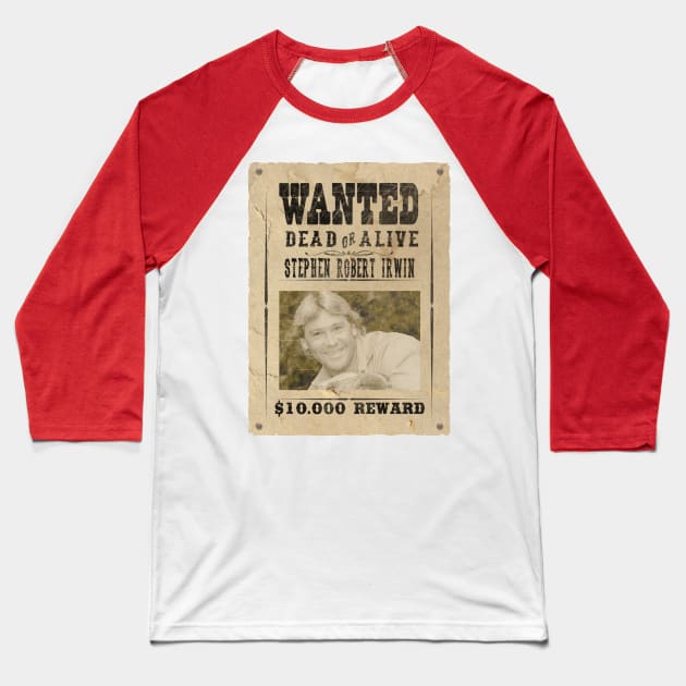 Steve Irwin Montage Baseball T-Shirt by Angel arts